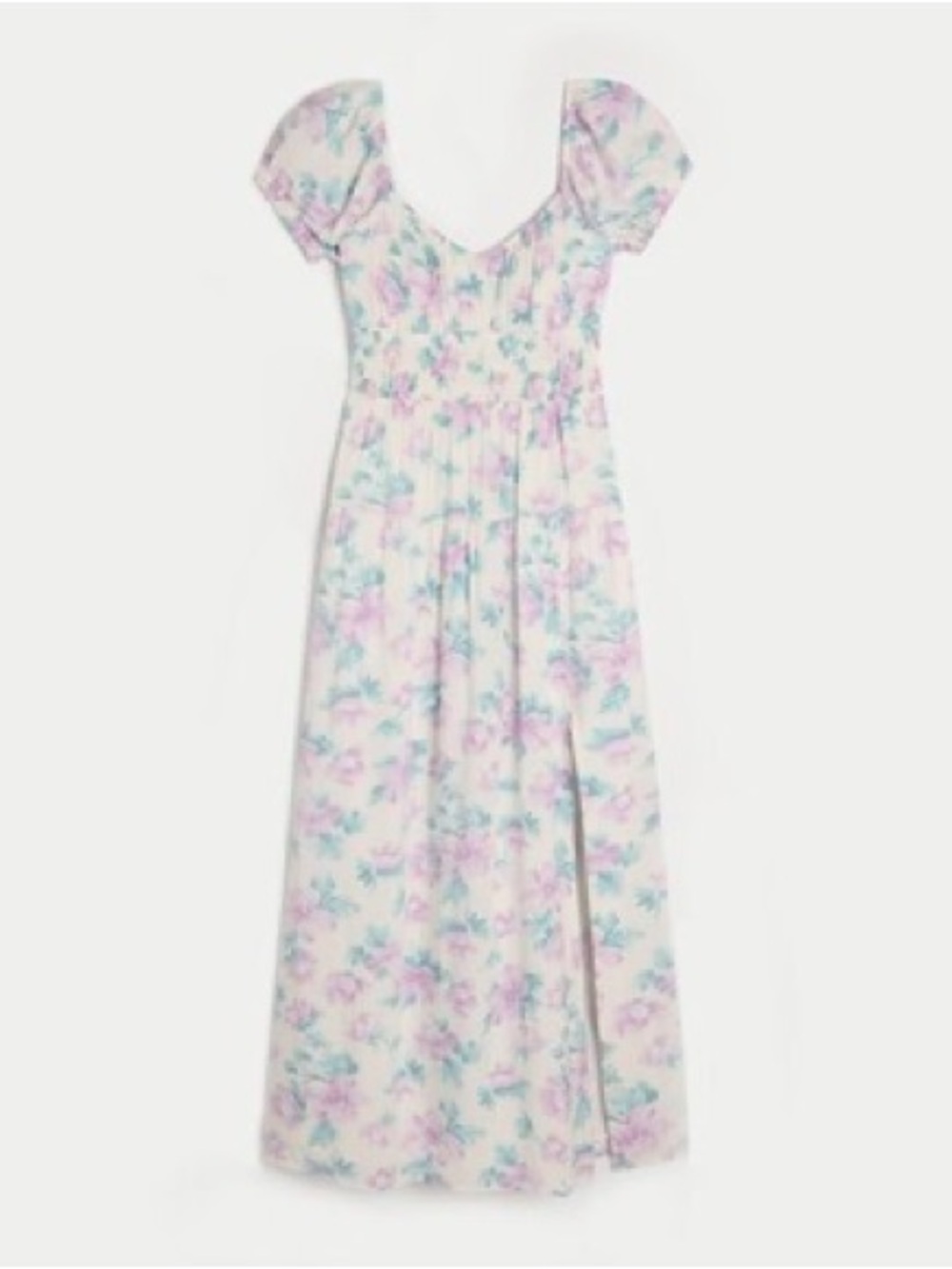 Hollister White Floral Open-Back Maxi Dress XXL Petite with Pockets